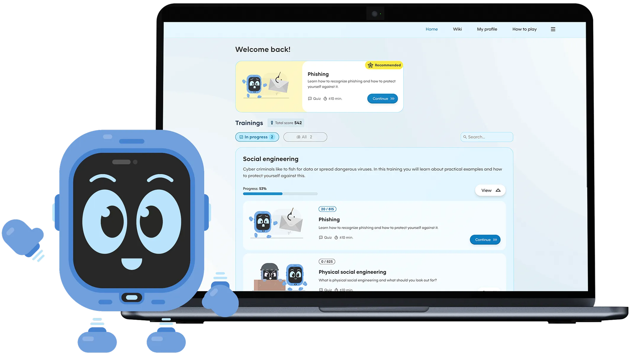 Wave theme: Flat Blue