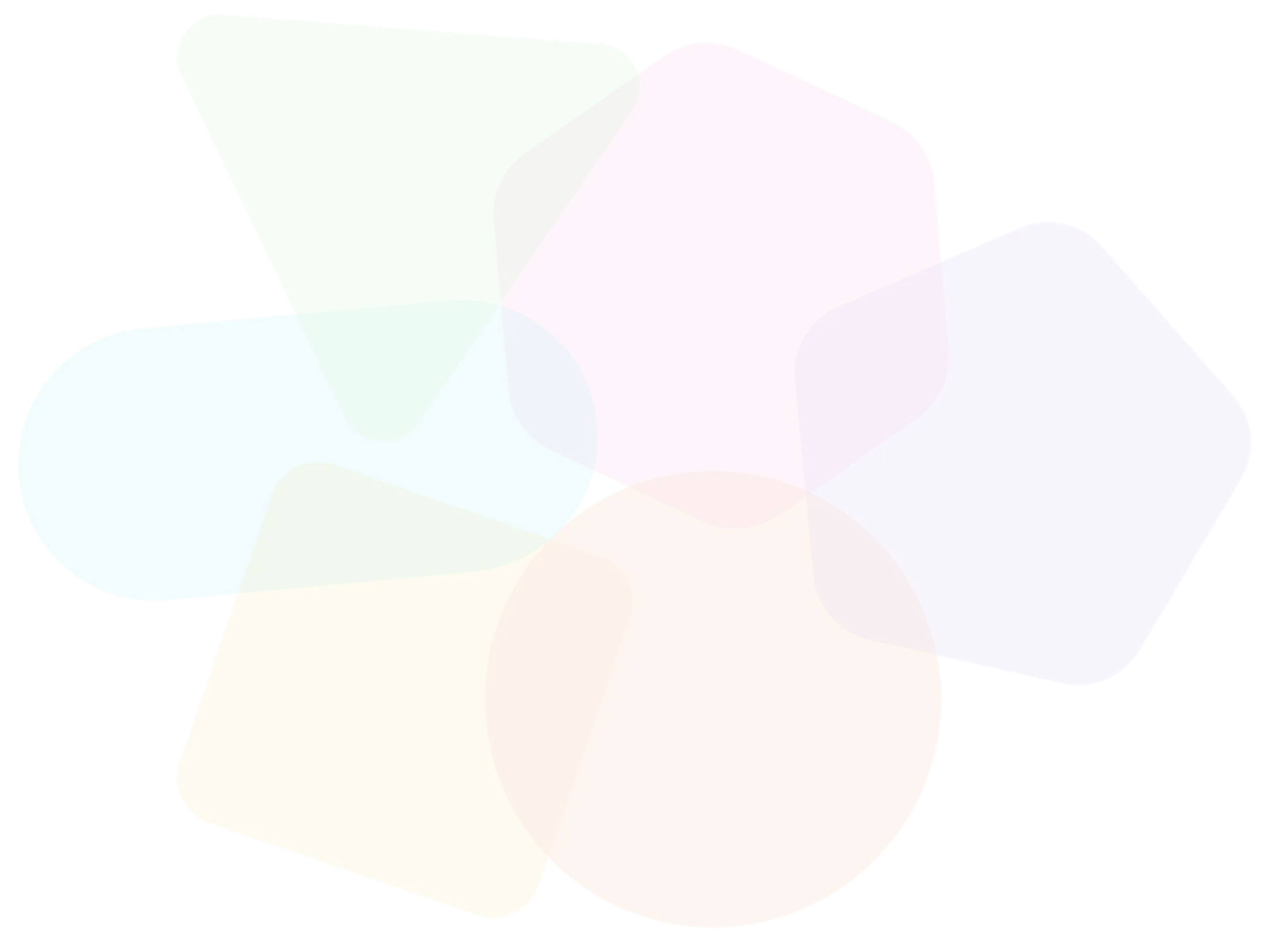 Kleurrijke grafische elementen die de branding voor medewerkers van Awareways vertegenwoordigen.