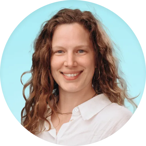 Foto van Hannah Boom, die de expert representeert om vragen mee te bespreken.